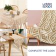 100% Cotton Table runner For 4 or 6 seater Dining   Centre Table -  Beige Online Hot Sale