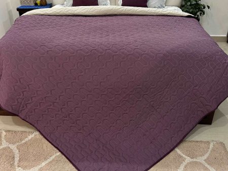 Fluffy & Heavy 200 GSM Microfiber Reversible Quilted Winter Comforters - Plum & Pearl Cheap