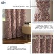 Blackout Curtains, Digital Printed Curtains, Pack of 2 Curtains - Mystic wine Hot on Sale