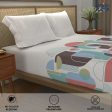 Divine 100% Cotton Double Bedsheet with 2 Pillow Covers - Binary Peach Supply