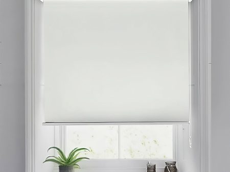 Blackout Roller Blinds - Waterproof, 90% Room Darkening, Corded Roll-Up Curtains for Home & Office - Off-White Online Sale