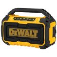 DEWALT 20V MAX Bluetooth Speaker, 100 ft Range, Durable for Jobsites, Phone Holder Included, Lasts 8-10 Hours with Single Charge (DCR010) on Sale