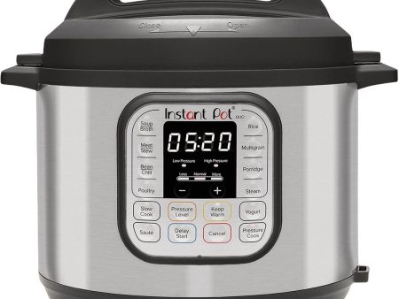 Instant Pot Duo 7-in-1 Electric Pressure Cooker, Slow Cooker, Rice Cooker, Steamer, Sauté, Yogurt Maker, Warmer & Sterilizer, Includes App With Over 800 Recipes, Stainless Steel, 8 Quart Online Sale