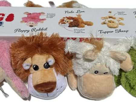 Kong Cozie Dog Toys 4PK Fashion