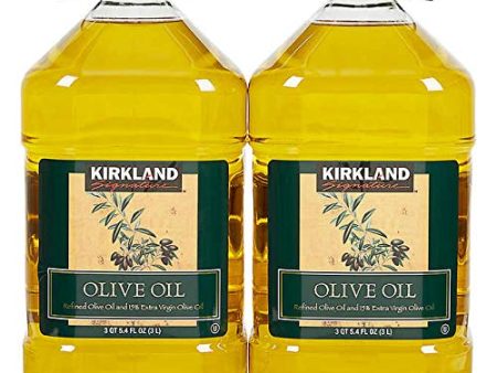 Kirkland Signature Pure Refined Olive Oil: 2 Jugs (3 L ea.) Supply