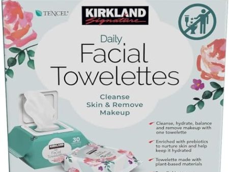 KIRKLAND Signature Daily Facial Towellettes, 4.53 Pound (180 Count, 1-Box) on Sale