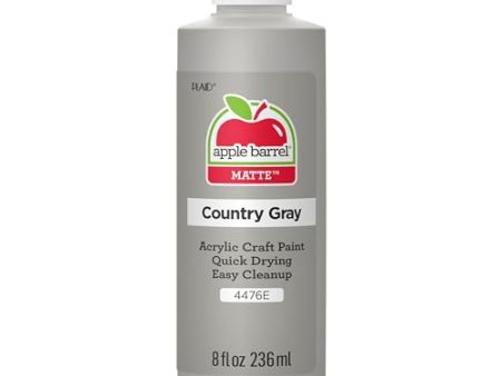 Apple Barrel Acrylic Paint in Assorted Colors (8 oz), 4476E Country Gray Hot on Sale