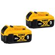 DEWALT 20V MAX XR Battery, 5 Ah, 2-Pack (DCB205-2) Fashion