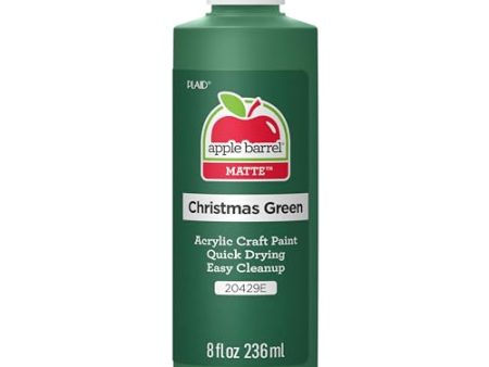 Apple Barrel Acrylic Paint in Assorted Colors (8 oz), 20429 Christmas Green- (Pack of 1) Hot on Sale