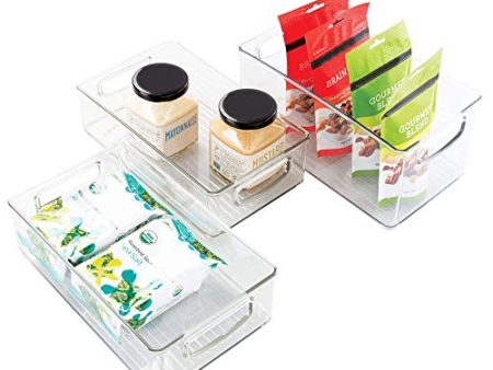 iDesign Plastic Storage Handles for Kitchen, Fridge, Freezer, Pantry, and Cabinet Organization, BPA-Free, Bin Set on Sale