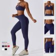 2023 Fashion Quick-Drying Nude Feel Yoga Suit Sports Back Shaping Workout Clothes Hip Lifting Sexy Skinny Yoga Clothes Two Pieces Discount