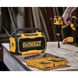 DEWALT 20V MAX Bluetooth Speaker, 100 ft Range, Durable for Jobsites, Phone Holder Included, Lasts 8-10 Hours with Single Charge (DCR010) on Sale