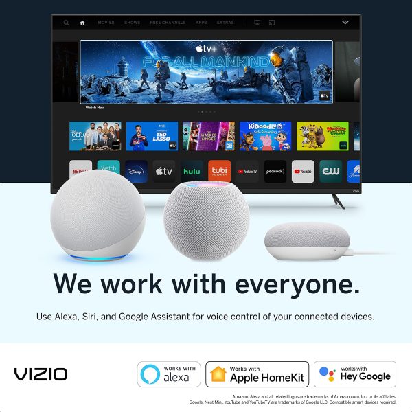 VIZIO 43-inch D-Series Full HD 1080p Smart TV with Apple AirPlay and Chromecast Built-in, TV Only (Renewed) Online now