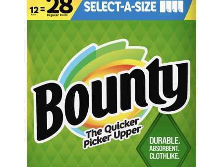 Bounty Select-A-Size White Mega Roll Paper Towels, 117 Sheets, 12 Rolls Online now